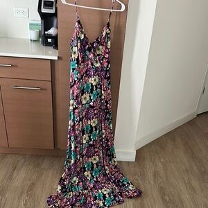 Olivia Gray Floral Maxi Dress with Spaghetti Straps